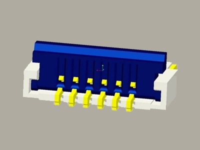 FPC连接器  0.5P 1.0H(后掀下接式/0.2排线） 