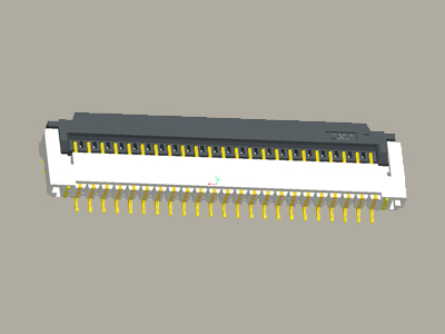 FPC连接器  1.0P 2.0H(前掀下接式）